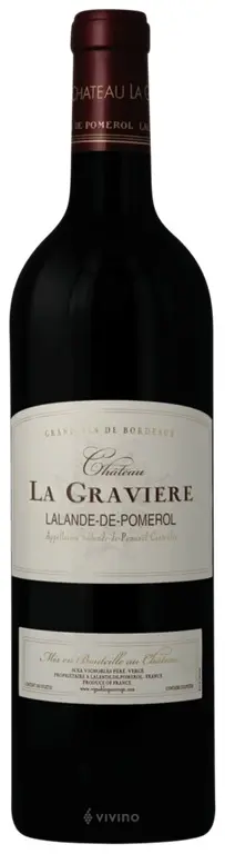 [910055] CHÂTEAU LA GRAVIÈRE LALANDE DE POMEROL 0,75